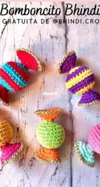 Bhindi crochet - Celeste Ronzano - Candy Bhindi - Bomboncito Bhidi - Spanish - Free