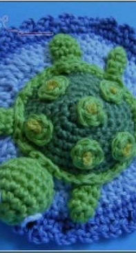 Babsies Hook - Barbara Saboth - Turtle button - German