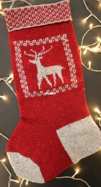 Reindeer Christmas Stocking by Dee Hardwicke - Free
