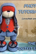 Crochet Bunny Art - Irina Tarasova - Theo Outfit Set - Spanish - Translated