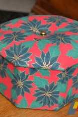 boîte de rangement en cartonnage(tissu)le double en hauteur que la boîte à bijoux