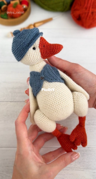 Kind Toys Patterns / Cute Toys Patterns - Olya Joy - Olya Radost - Goose + Cap and Vest