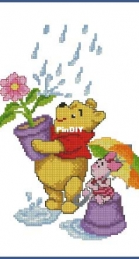 Vervaco 70.986 Winnie the Pooh Flowerpot XSD
