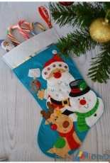 Rukodelion - Christmas Stocking Felt Pattern - Russian