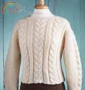 Chunky Cable Pullover - Sandi Rosner [free]