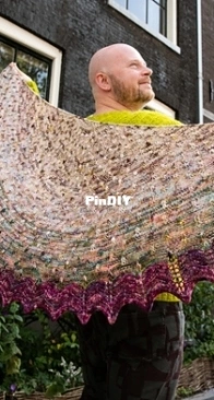 Dancing Droplet  Shawl by Stephen West - Westknits