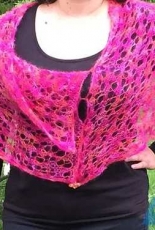Bugs n Pearls Shawl by Silke Ufer Design-English,German-Free