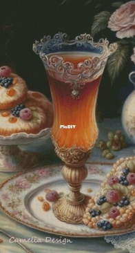 Camelia Design - Mulled Wine And Cakes by Elena Shashnova