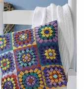 Crochet Away Cushion by Lesley Teare  from Cross Stitch Crazy 189 .pat