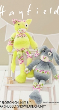 Hayfield 4833 - Cat and Rabbit Toys in Chunky