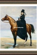 Art-goblen - Lady on horseback by S. Nedelcheva (С.Неделчева)