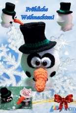 Sanis-Fitzereien - Sandra Schlehahn -  A ball snowman - German - Free