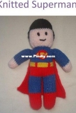 Astrid the Crafty- Knitted Superman doll