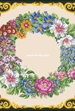 A. Nicolai 1831-1858-Spring Wreaths Pillows XSD + PCS