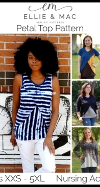 Ellie and Mac - Petal Top - Sizes XXS-5XL