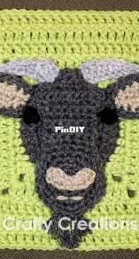 Blue Wildebeest Granny Square