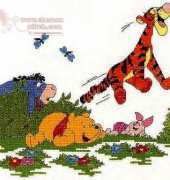 Designer Stitches D46 Jumping Tigger