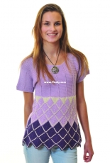 BC2220 Bluse mit Dominoecken by BC Garn Design Team -English Danish German -FREE