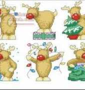 Crazy for Rudolph by Lucie Heaton from Cross Stitch Crazy 53 XSD