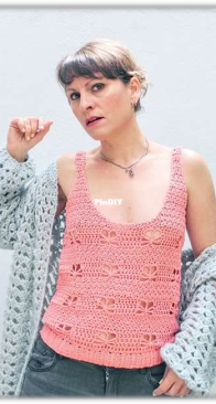 Oh Mami Crochet - Ana - Libelula Top - Camiseta Libelula - Spanish