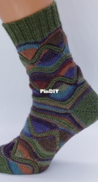 Kunigunde Kurzreihe Socken by Heike Häuptner-German-Free