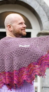 Rib Vault Shawl by Stephen West