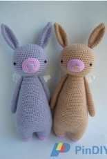 Little Bear Crochets - J. A. Poolvos- Rabbit With Wings - Russian - Translated
