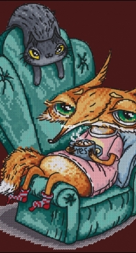 Fox and Cocoa by Yulia Leonova