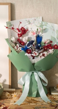New Mommy Handmade DIY - Su Su Jie Jia - Susans Family - Auspicious Bird Bouquet: Peacock Majesty, Magpie Delight, Phoenix Glory - Free