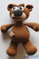 Woolly Toons - Kim Lapsley Crochets - May Brendish and Kim Lapsley - Biff the Angry Bear