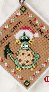 Just One Bite by Dragon Dreams from Just Cross Stitch - Christmas Ornaments 2013 PCS + XSD