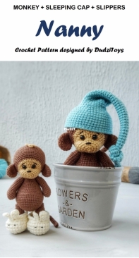 Dudzi Toys - Inna Devyaten - Monkey Nanny Sleeping Cap and Slippers