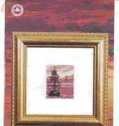 permin of copenhagen - 14-2329 Ship in Red Scenery mini