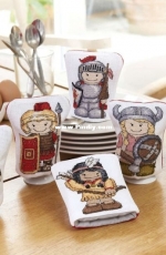 Breakfast Brigade - Soldier Egg Cosies by Rhona Norrie from The World of Cross Stitching TWOCS 290 XSD