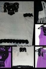 Spider Mambo Designs -  Skull Racer Back Top, Vest or Shirt Strap Applique