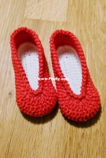 Red and white Baby shoes
