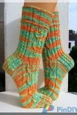 Pfefferminz Socks by Micha Klein/Wolletraum-German-Free