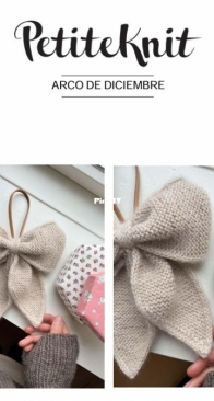 December Bow by Mette Wendelboe Okkels - PetiteKnit - Spanish