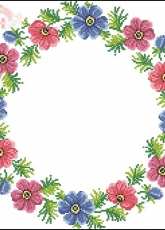 Zweigart Anemon round tablecloth xsd + pcs