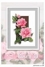 Coricamo 10085 Rosen 3D  From Dein Kreuzstich Magazin 2018-6
