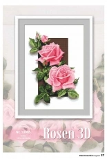 Coricamo 10085 Rosen 3D  From Dein Kreuzstich Magazin 2018-6