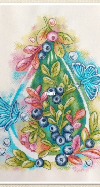 Artmishka Cross Stitch - Blueberry Sticth And Blueberry Cushion by Anna Gutova