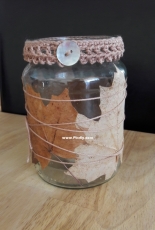 Autumn leafs candleholder