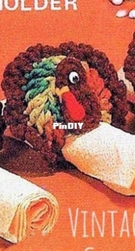 Thanksgiving Tom Turkey Napkin Ring Holders PastPatternsPalooza