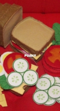felt sandwich kitchen toy