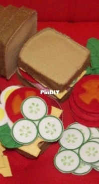 felt sandwich kitchen toy