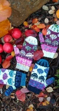 Hurja-Hanna - Spooky Park Mitts mystery KAL by Hanna Kyttä - Free