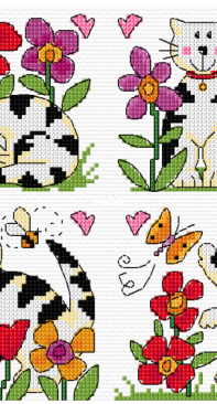 Cute Cats by Lesley Teare
