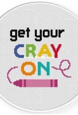 Daily Cross Stitch - Get Your Cray On