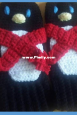 Lauras Pixie Patch - Laura Gillard - womens Penguin Mittens
